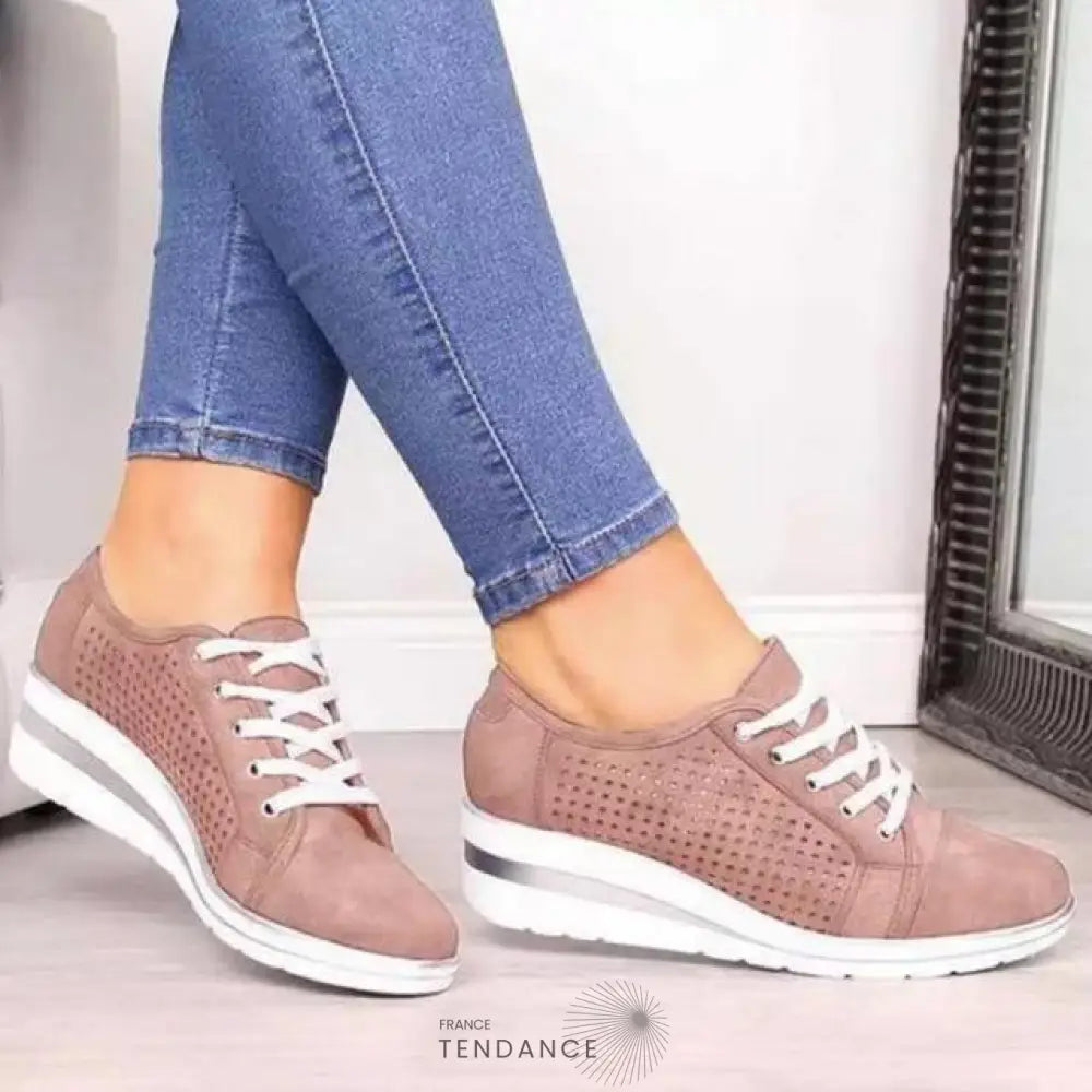 Baskets à Plateforme Avec Bande Argentée | France-Tendance
