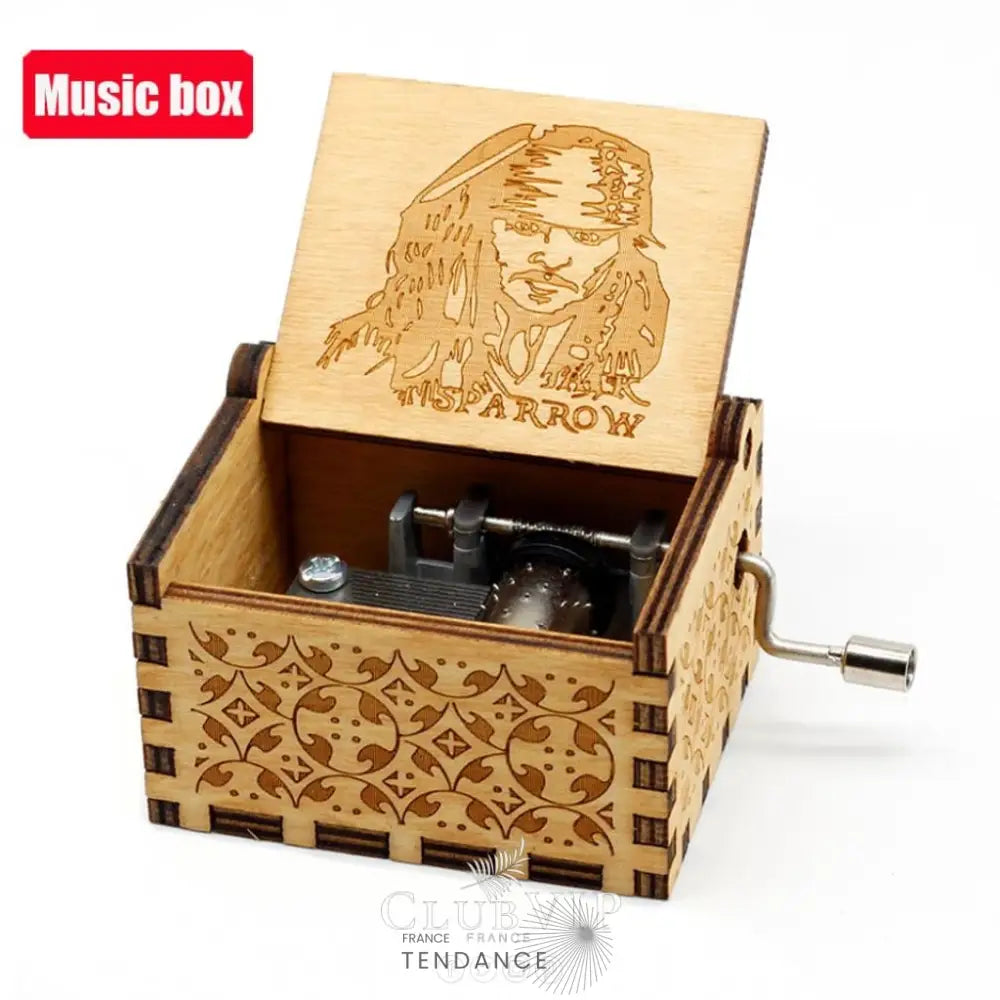 Boîtes à Musique En Bois Naturel | Cinéma Mangas Jeux Vidéos