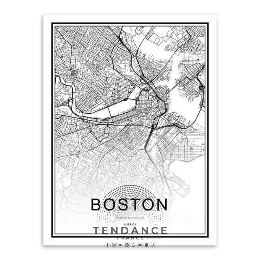 Affiche Holographique Boston | France-Tendance