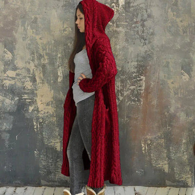 Cardigan Maxi à Capuche | France-Tendance