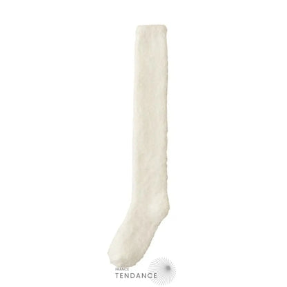 Chaussettes Montantes Chaudes & Sexy En Éponge Blanc / 35-42 Chaussettes-Femme