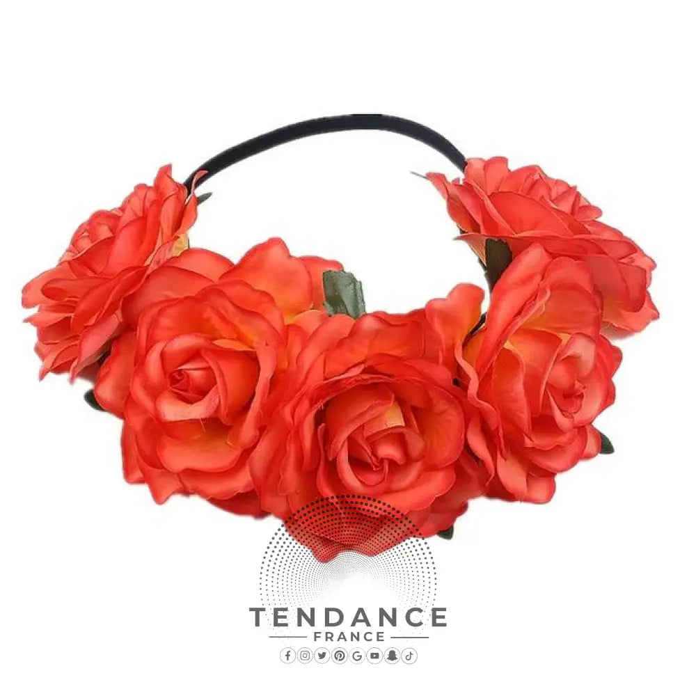 Couronne De Fleurs Fausse Orange | France-Tendance