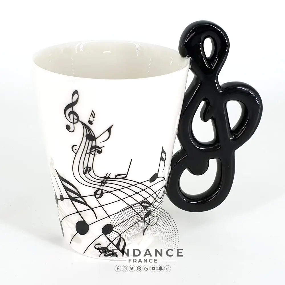 Mug Décoratif musique Noir Et Blanc | France-Tendance