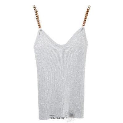Débardeur Tricoté Brillant | France-Tendance