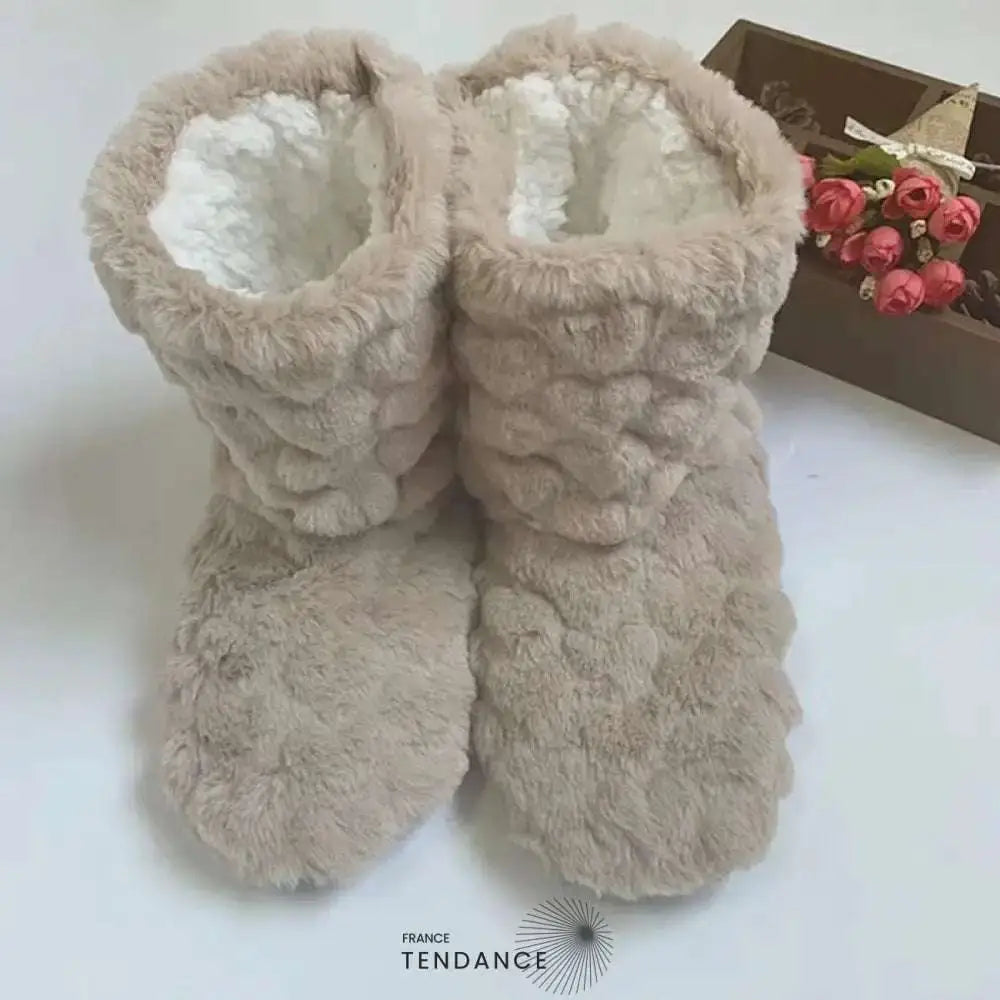 Pantoufles Montantes Fourées Ultra-Cocooning