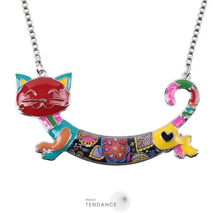 Pendentif émaillé Chat | France-Tendance