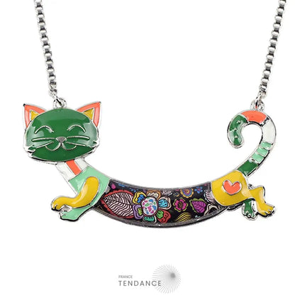 Pendentif émaillé Chat | France-Tendance