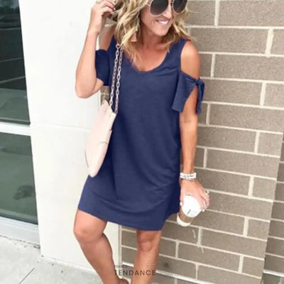 Robe élégante épaules Dénudées | France-Tendance