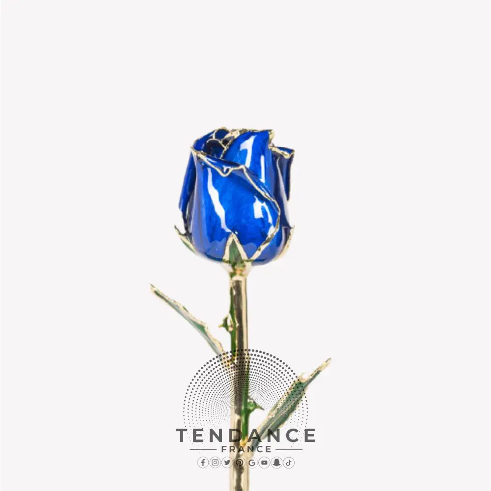 Rose En Or Bleu Foncé | France-Tendance