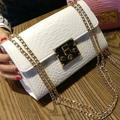 Sac à Main Effet Croco | France-Tendance