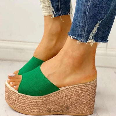Sandales Féminines à Talons Compensés | France-Tendance