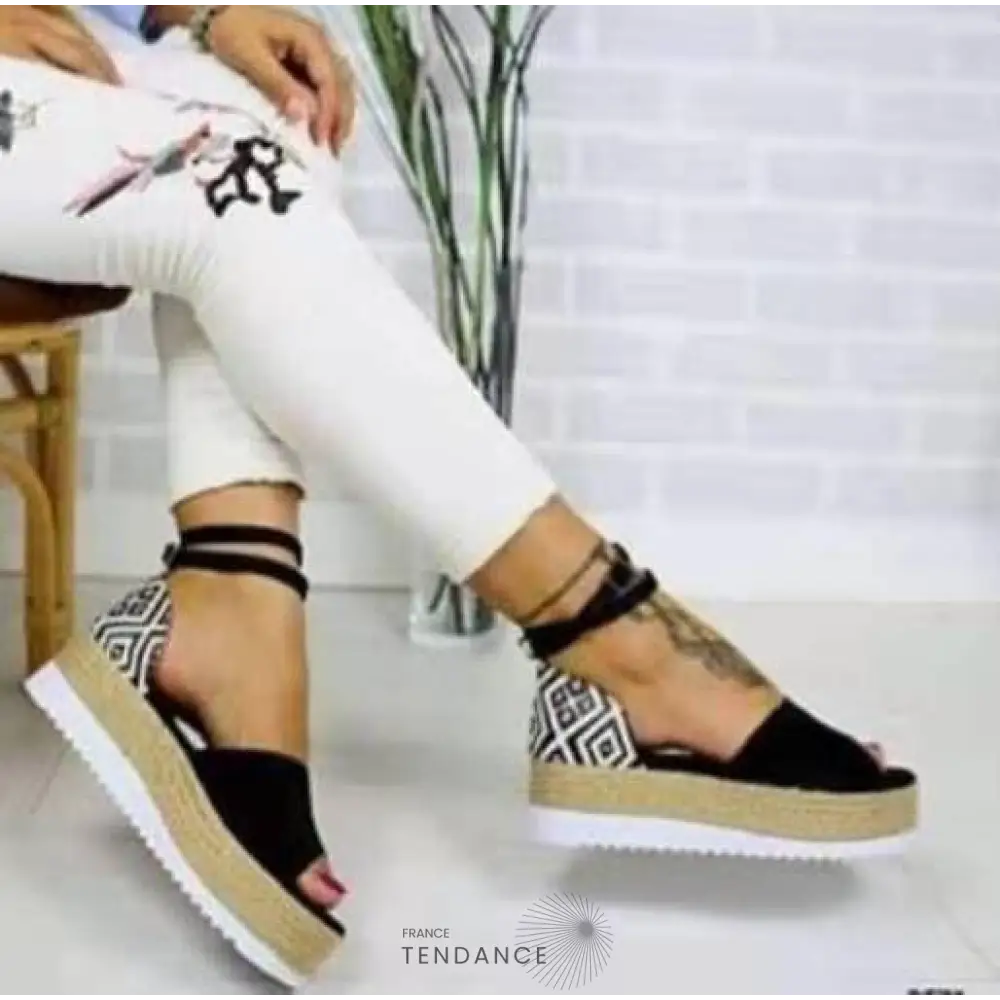 Sandales Plateforme à Motifs | France-Tendance