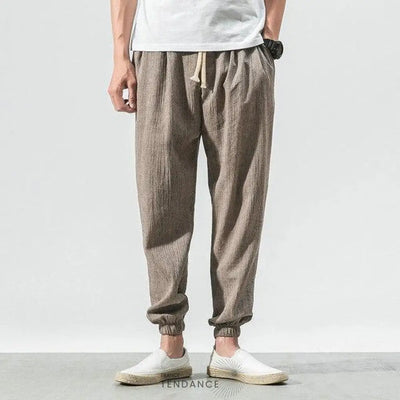 Sarouel Décontracté En Lin | France-Tendance