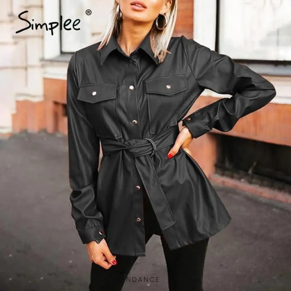 Veste Leather Casual | France-Tendance